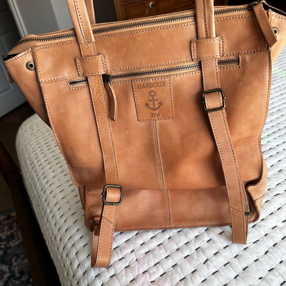 Harbour 2nd Genuine Leather Bag 2 in 1 Should Bag/backpack
